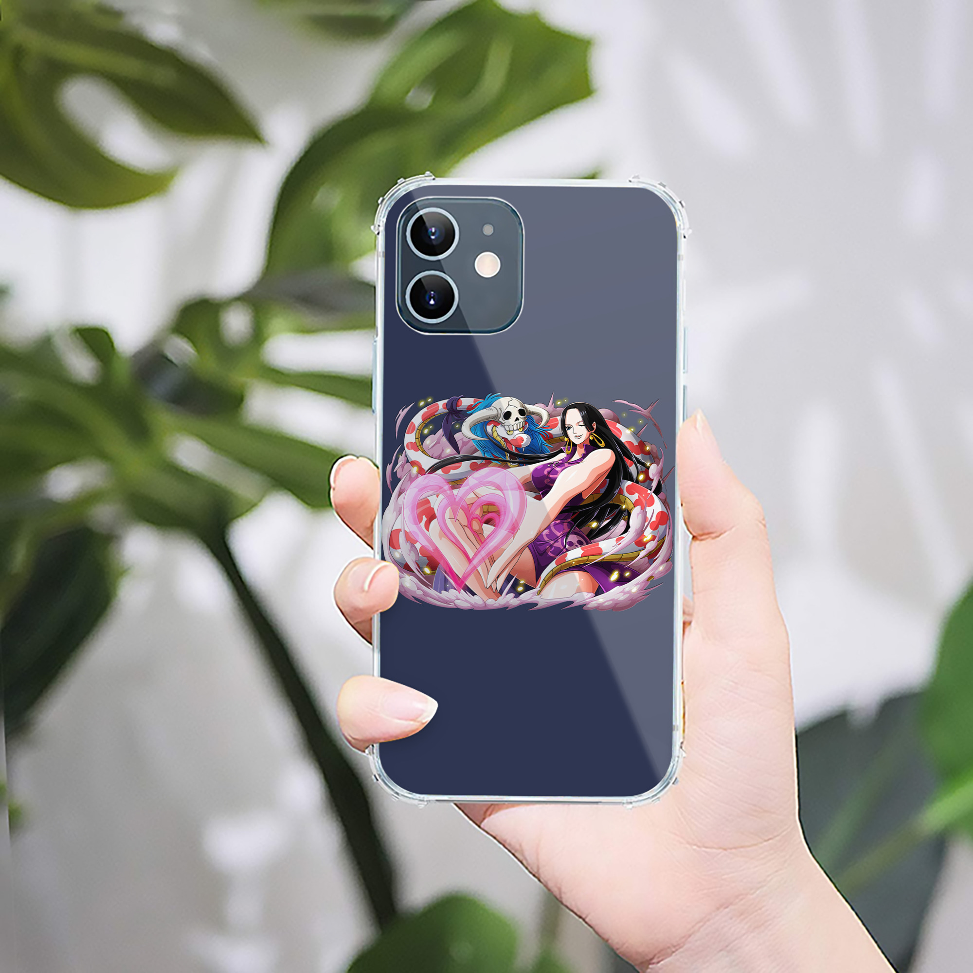 （画像用） ワンピース ボア・ハンコック ONE PIECE Boa·Hancock 【iPhone 12シリーズ対応】透明スマホケース（クリアソフトケース）